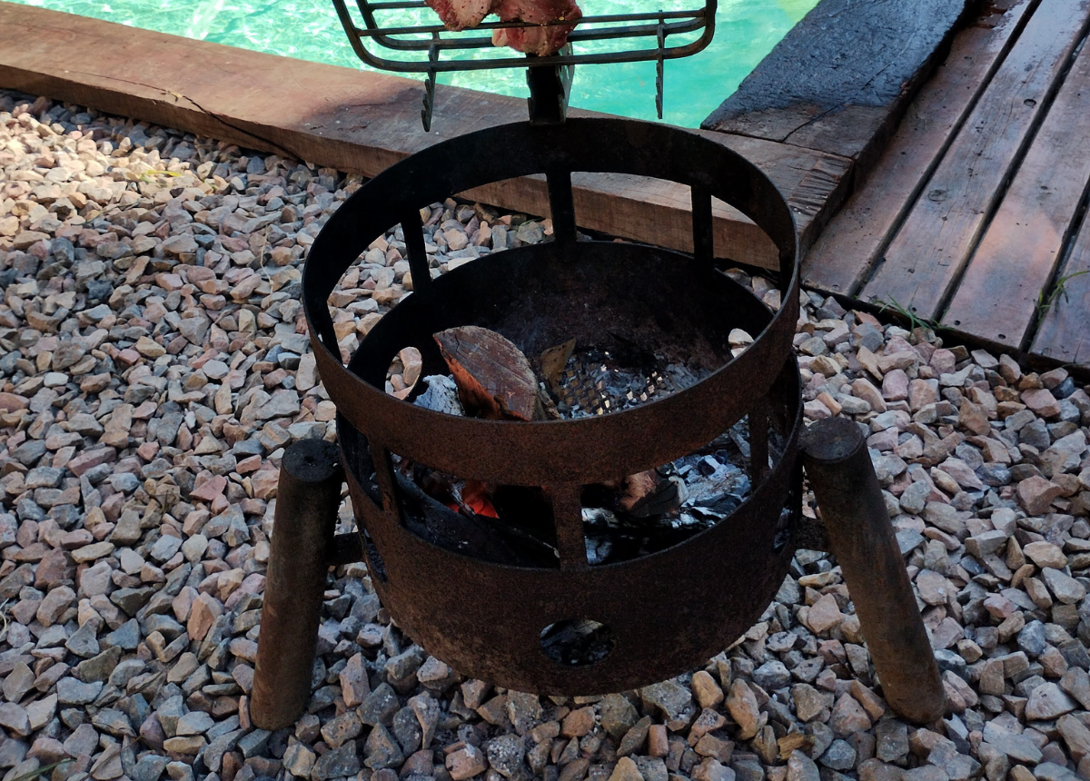 Frente de parrilla modelo 1 - acero inoxidable